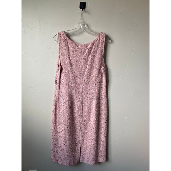 St. John Couture Embellished Knit Pink Blush Multi Jacket & Dress Suit- Size 12 - Picture 15 of 16